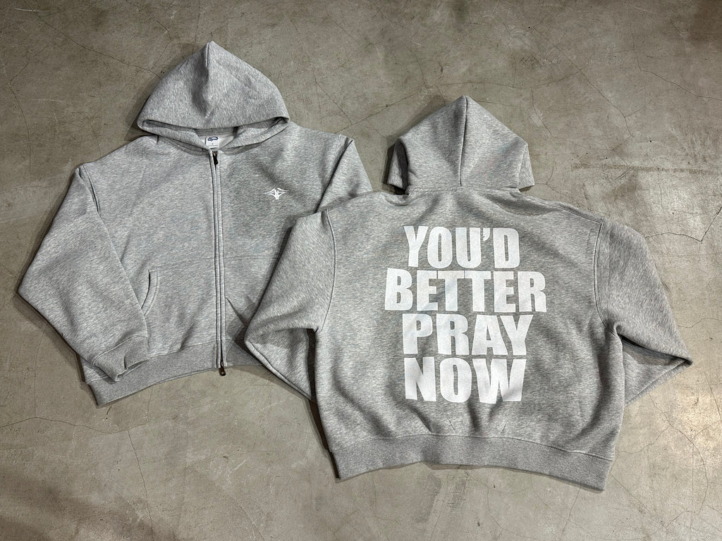 ENERGINE 2025AW “YOU BETTER PRAY NOW”Zip HOODIE